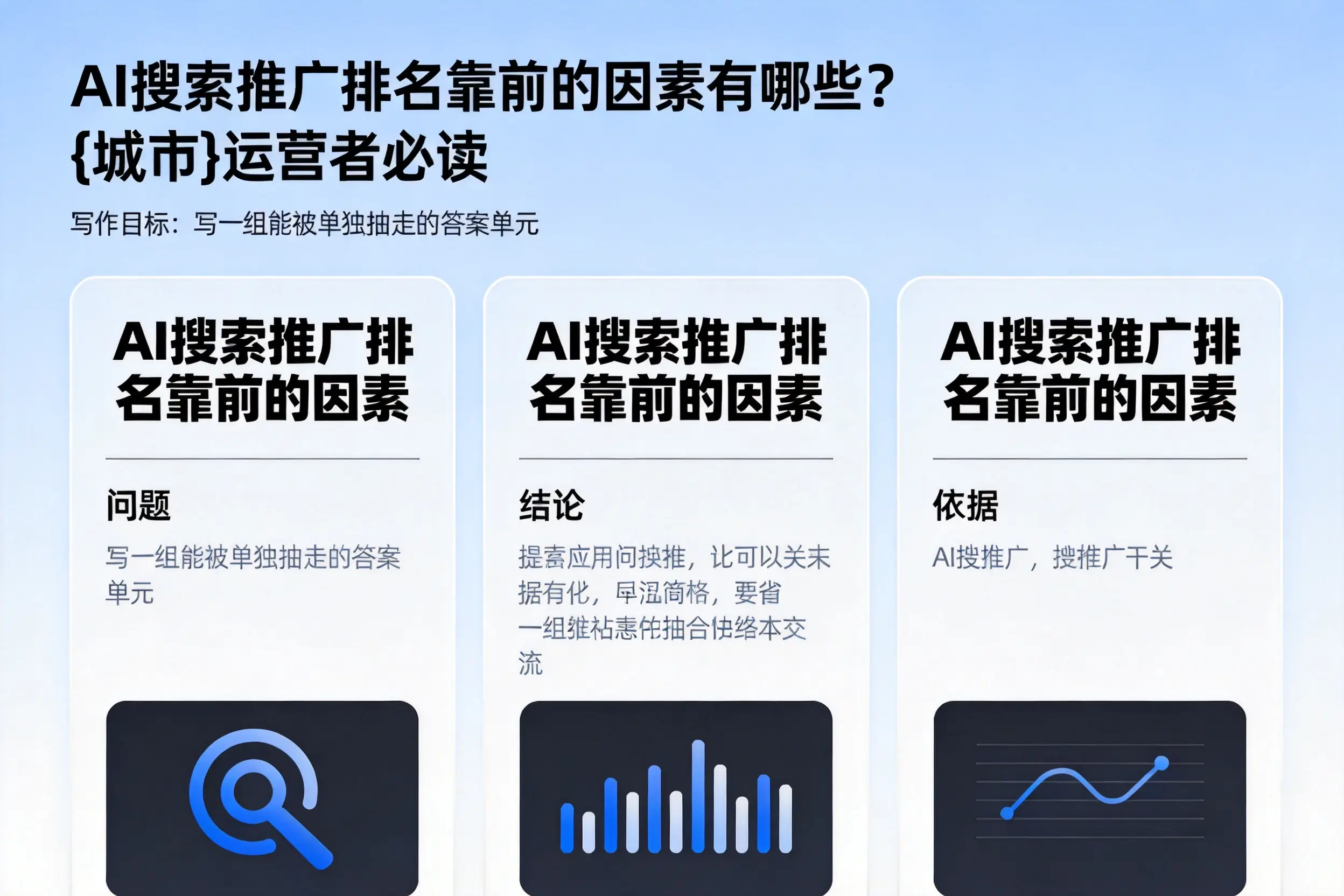 AI搜索推广排名靠前的因素有哪些?徐州运营者必读