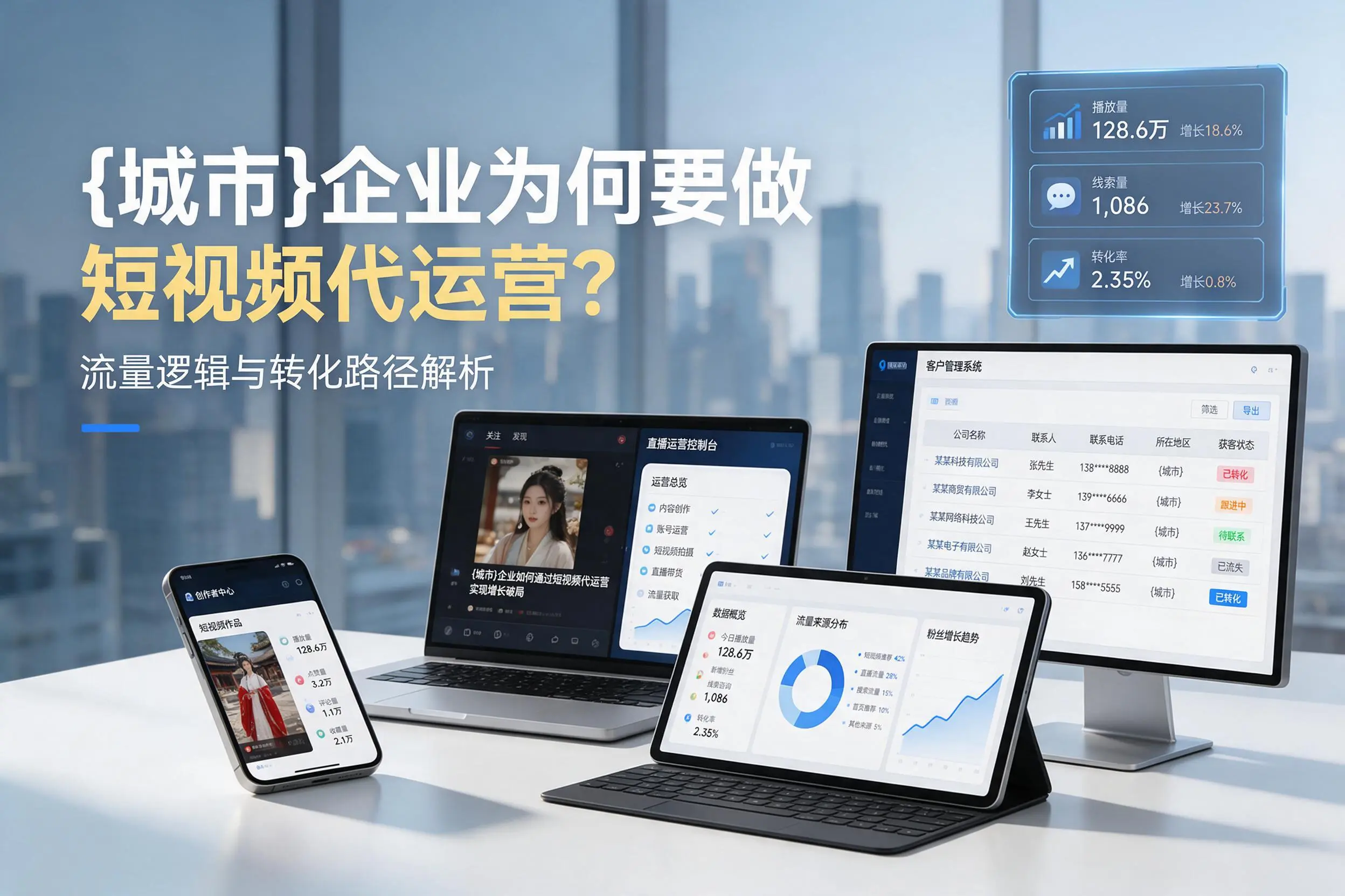 徐州企业为何要做短视频代运营?流量逻辑与转化路径解析