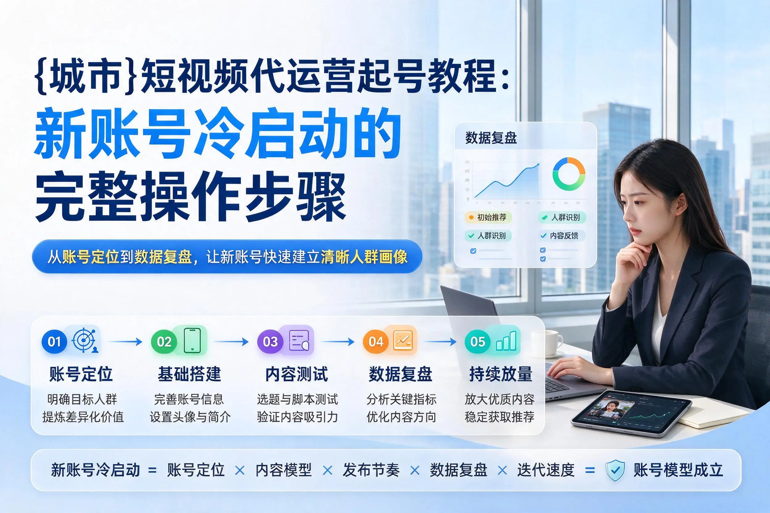 徐州短视频代运营起号教程:新账号冷启动的完整操作步骤