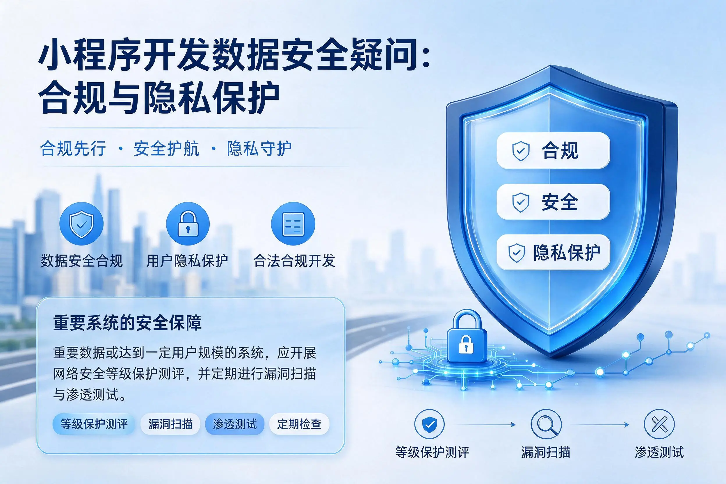 徐州小程序开发数据安全疑问:合规与隐私保护