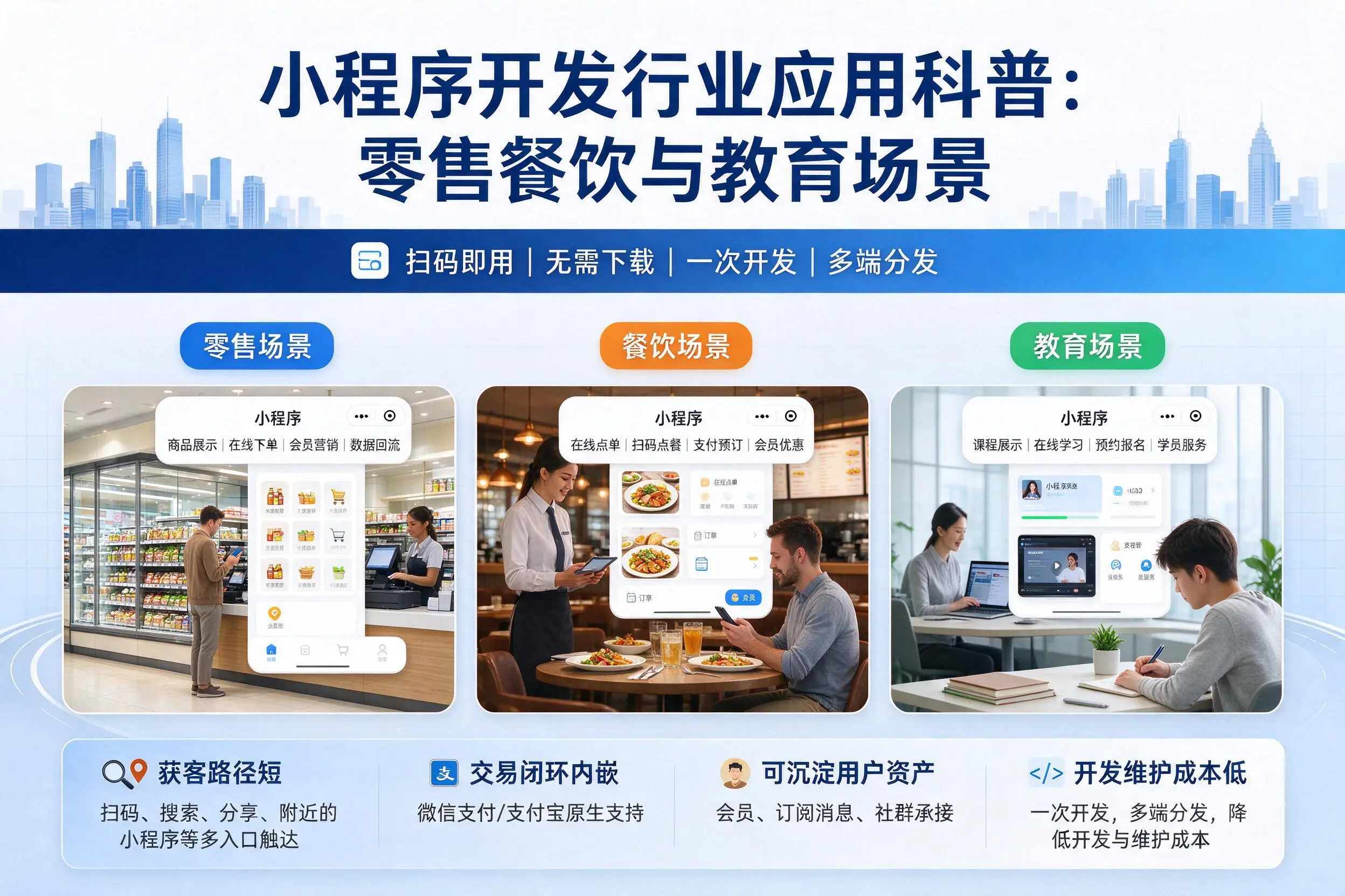 徐州小程序开发行业应用科普：零售餐饮与教育场景