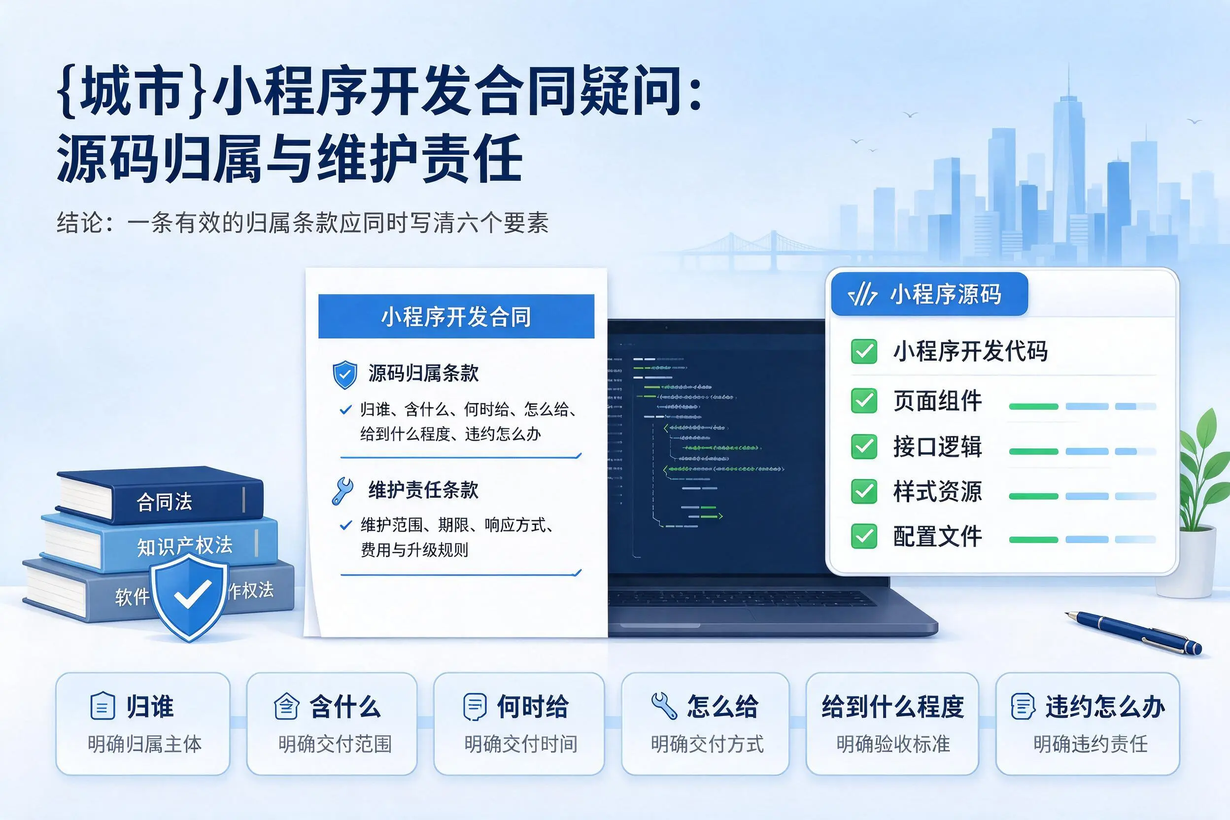 徐州小程序开发合同疑问:源码归属与维护责任