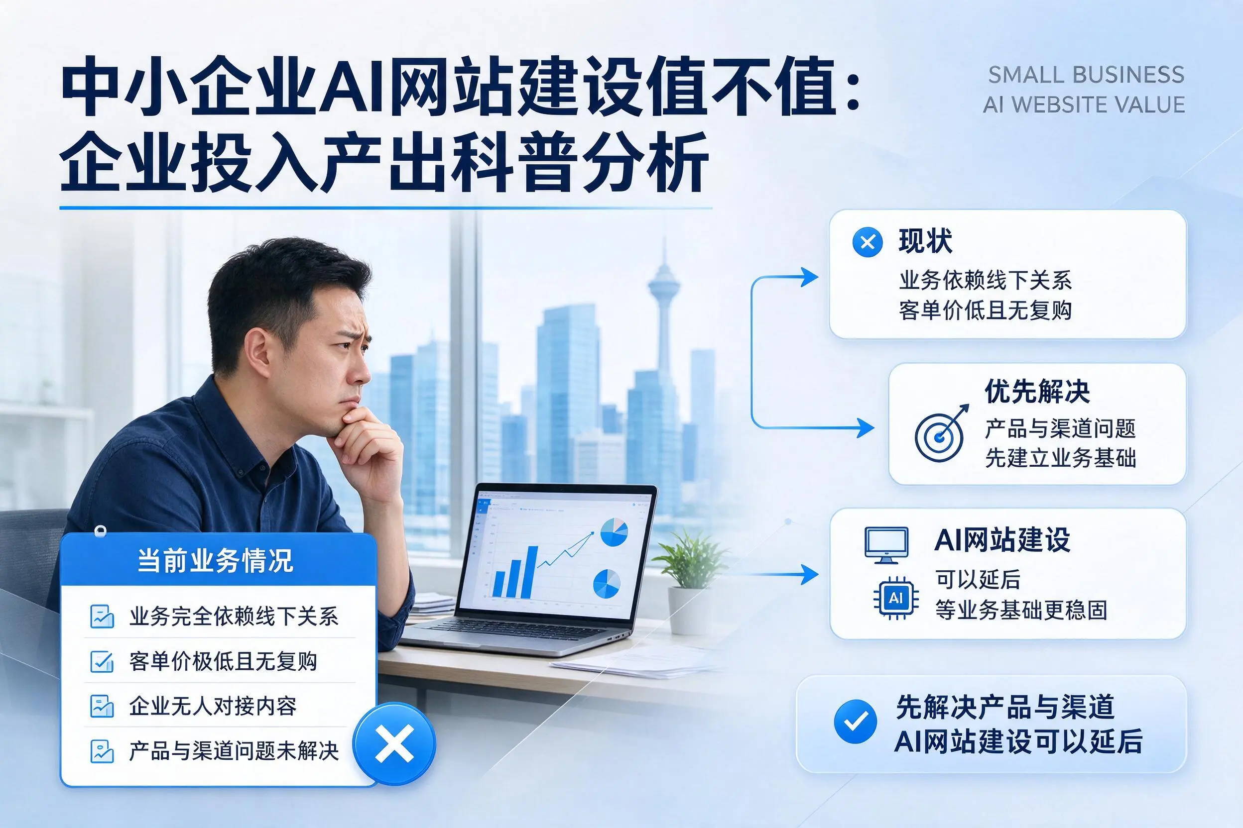 中小企业AI网站建设值不值：徐州企业投入产出科普分析