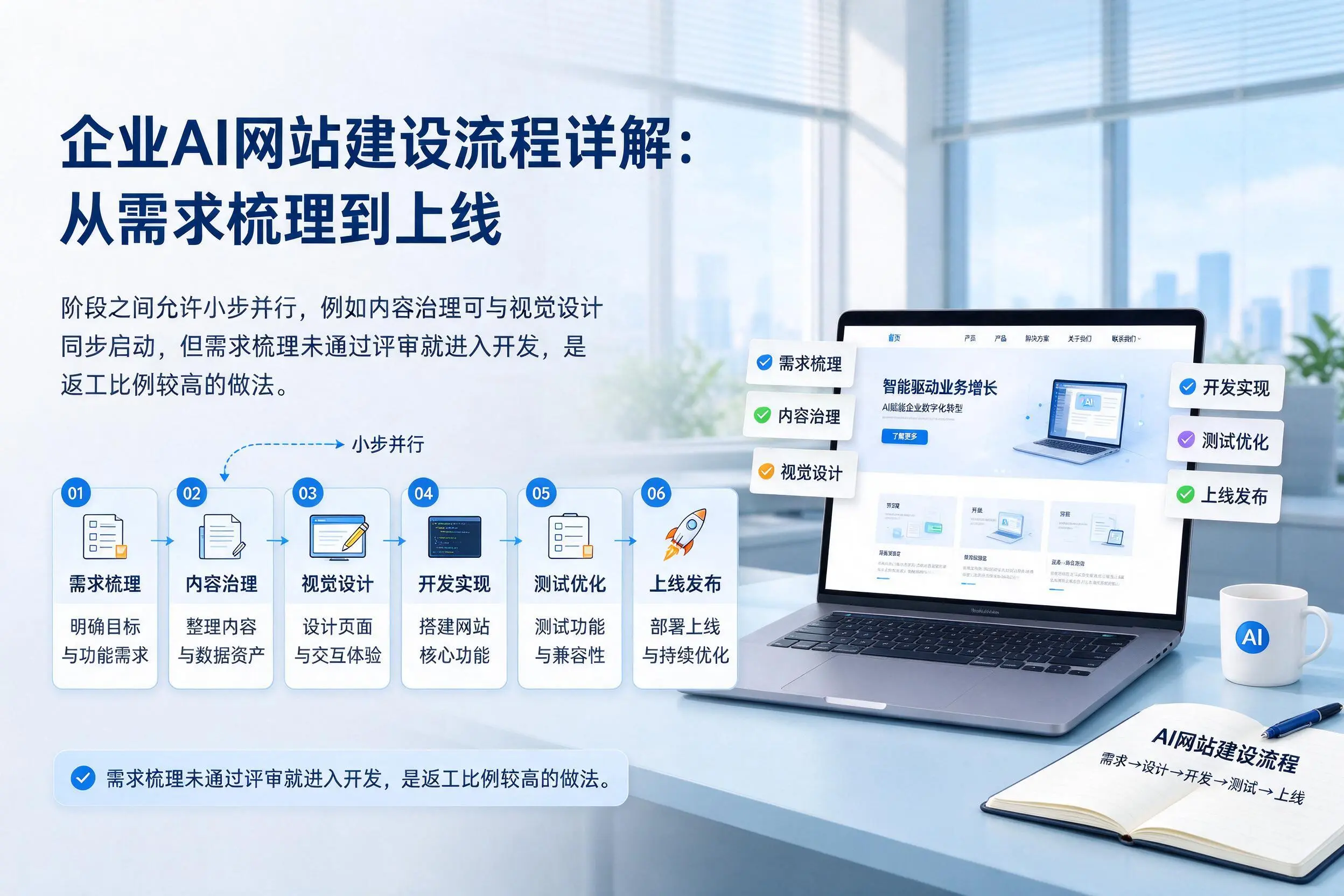 徐州企业AI网站建设流程详解：从需求梳理到上线