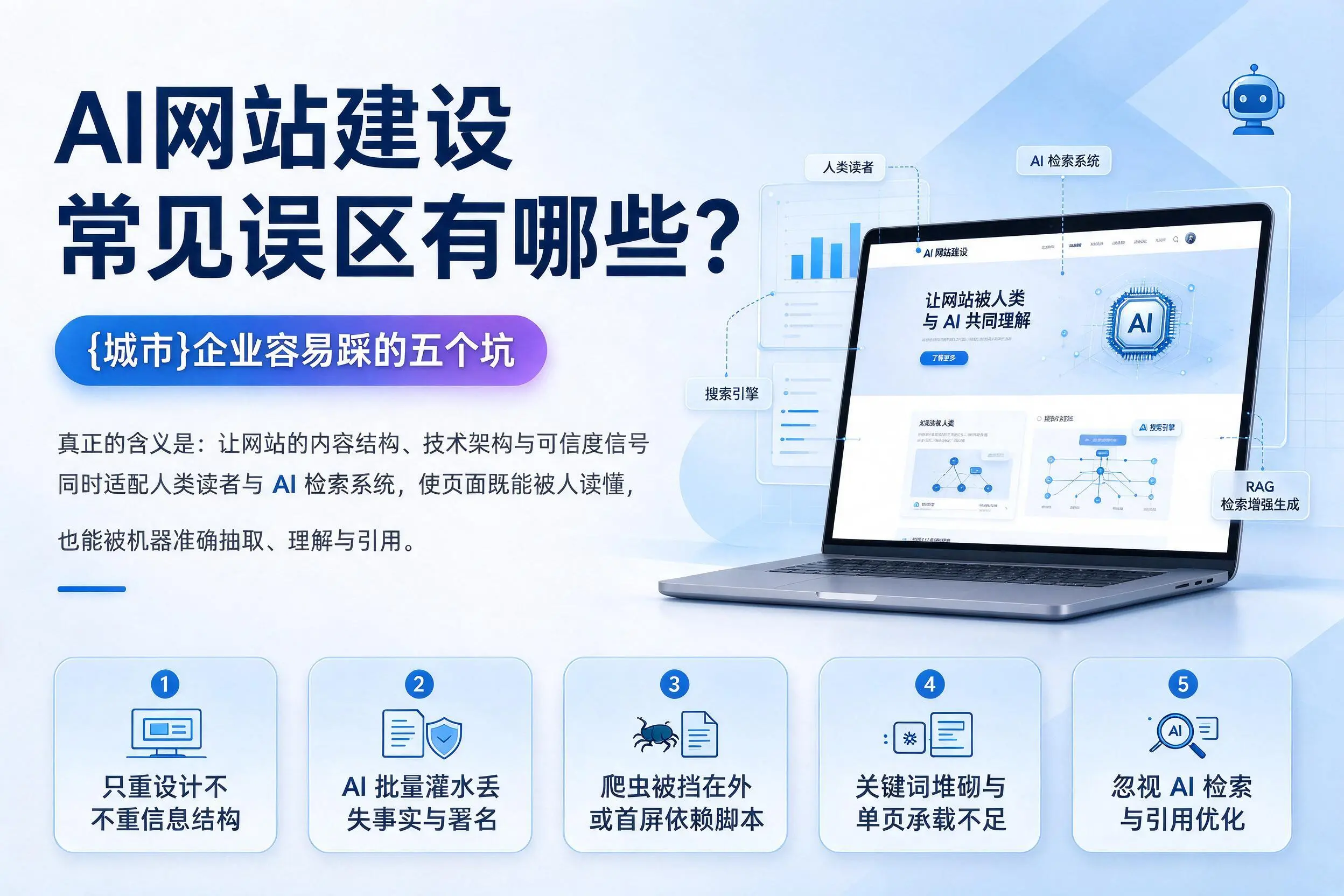 AI网站建设常见误区有哪些?徐州企业容易踩的五个坑