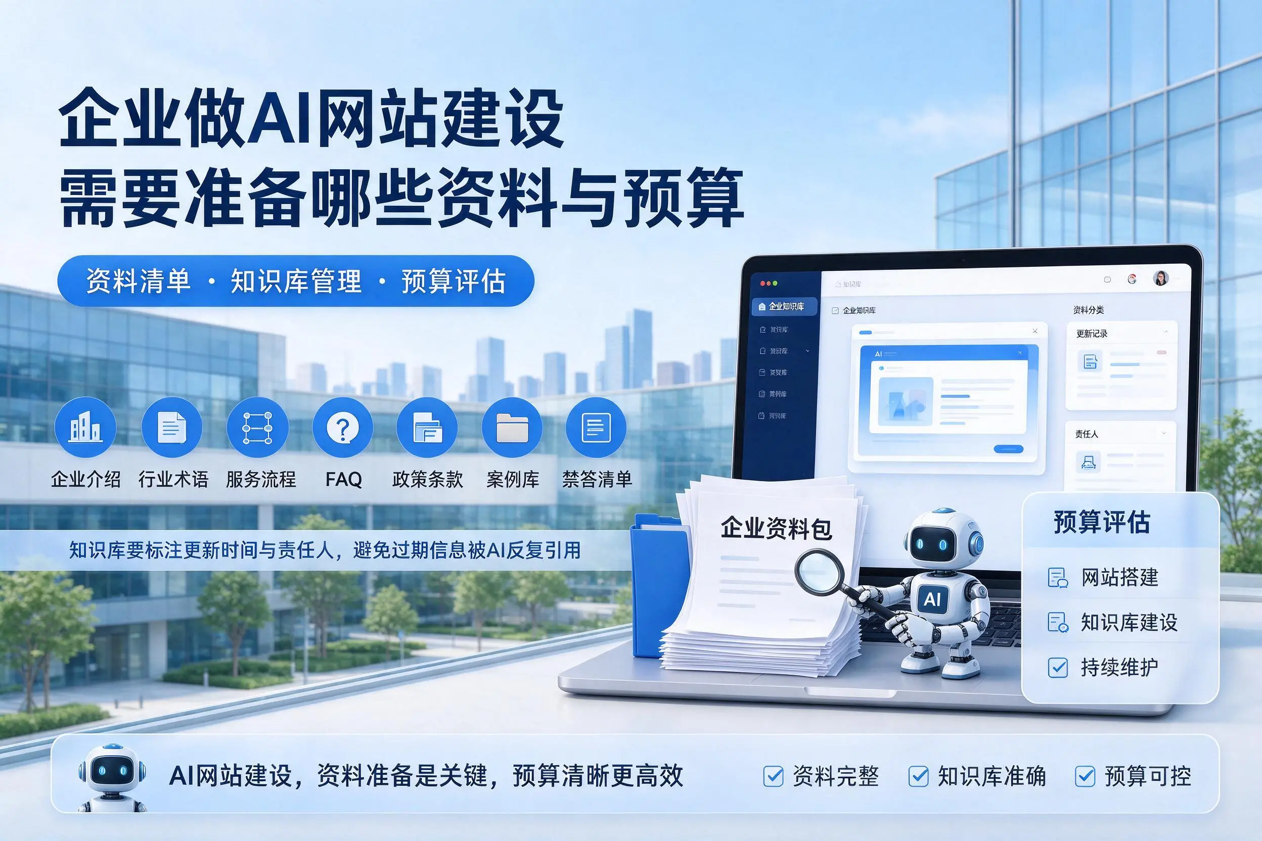 徐州企业做AI网站建设需要准备哪些资料与预算