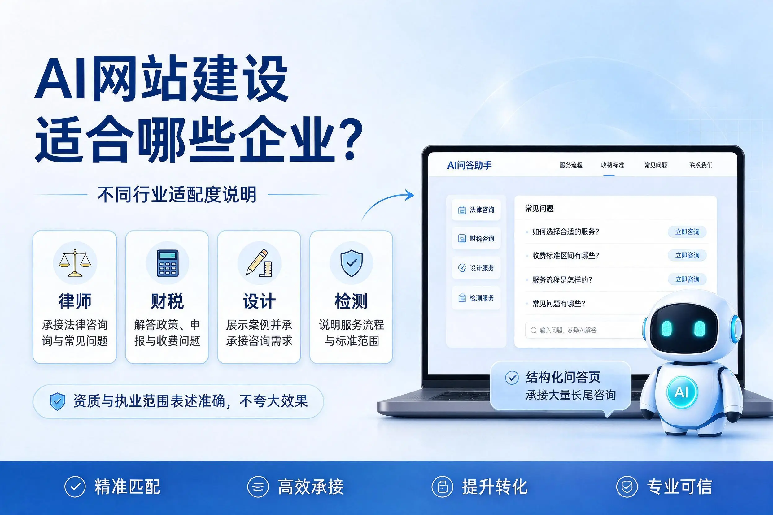 AI网站建设适合哪些企业？徐州不同行业适配度说明
